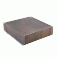 FHC - 100Pcs - Carré rainé carton décor bois double face + Couvercle PET - 254x254x63,5mm - en carton FHC209CARB2525 FHC - 100Pcs - Carré rainé carton décor bois double face + Couvercle PET - 254x254x63,5mm - en carton FHC209CARB2525