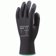 Gants EUROLITE 6640, nylon noir, paume enduite mousse PVC noir *CAR* - COVERGUARD | MOP6640_0