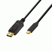 LogiLink Câble de connexion USB-C - DisplayPort, 1,8 m, noir - noir 4052792050400