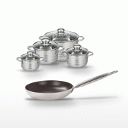 Lot Poêle 28cm & 4 Faitouts Elo Bistro Line - noir 3176239984996