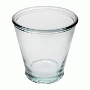Olympia Lot de 6 verres gobelets coniques empilables 220 ml, en verre recyclé - 5050984765506