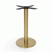 Pied de table GOLD - D40 x H72 cm - Métal Doré - Base ronde - Bistromania - doré métal BIS045