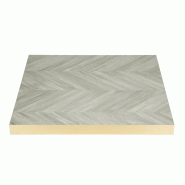 Plateau de table carré pré-percé Chevron 700mm | Bolero - FU512