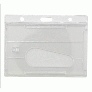 Porte-badge h 2 cartes - référence : IDS68-2 - polycarbonate anti UV - lot de 100