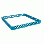 Réhausse casier de lavage polypropylène 50x50x4,5 cm bleu