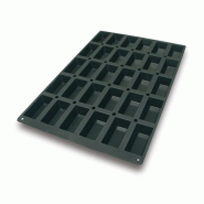 Schneider - Moule à gâteau en silicone rectangulaire, 40 x 60 cm, 100 x 52 mm, hauteur : 31 mm - noir silicone 115307