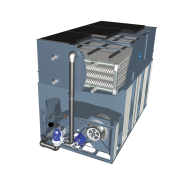 Tour de refroidissement à circuit fermé avec une capacité thermique de 3.9 - 614 tonnes et un débit pouvant atteindre 4470 USGPM - série V