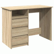 VidaXL Bureau chêne sonoma 102x50x75 cm bois d'ingénierie Modèle Vega Office Élégance - 860465_0