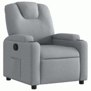 VidaXL Fauteuil inclinable en tissu gris clair Modèle Ierlonis - 3205508