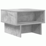 VidaXL Table basse Gris béton 48 x 46 x 35 cm Bois d'ingénierie Modèle Atlas Edge Pro - 8000231