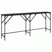 VidaXL Table console Chêne noir 180 x 30 x 75 cm Bois d'ingénierie Modèle Aero Panorama Concept - 882880