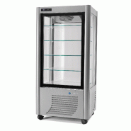 Vitrine réfrigérée négative ventilée 540L 4 faces vitrées SCAIOLA - Argent_0