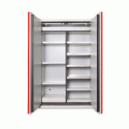 Armoire coupe-feu 90 mn - haute 2 portes 4 compartiments - NF-EN 14470 BVQI