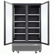 Armoire vitrine de congélation grande capacité, avec 2 portes - 1200x760x2000 mm - 1050 W 230/1V - 14156590 Eurast - noir multi-matériau 14156590 Armoire vitrine de congélation grande capacité, avec 2 portes - 1200x760x2000 mm - 1050 W 230/1V - 14156590 Eurast - noir multi-matériau 14156590