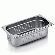 Bac inox perforé fond et côtés GN 1/3 H 100 mm 4 ltr GN ESSENTIALS lot de 6 - Was Germany - multi-matériau 4044925166034