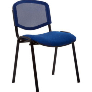 Chaise de réunion & visiteur First - Maille filet/tissu - Bleu Chaise de réunion & visiteur First - Maille filet/tissu - Bleu