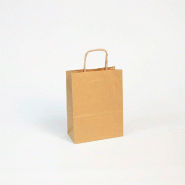 Clairefontaine 25 sacs cadeaux 160x80x210, kraft vergé 100 g/m², coloris brun - marron 395609C