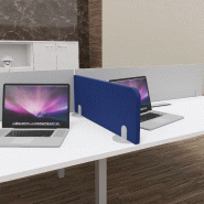 Cloisonnette acoustique MUT à poser sur le bureau. - Alu, Bleu foncé FI309_0