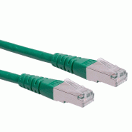 Cordon Cat.6 (Classe E) F/UTP AWG26, vert, 5 m_0