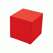 Cube KUB acier - Rouge RAL 3020