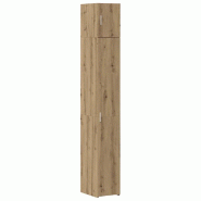 Helloshop26 - Armoire de rangement moderne minimaliste bureau salon 30 x 42 x 225 cm espace de stockage en bois d'ingénierie chêne 02_0055997 - Bois