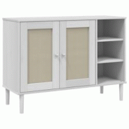 Helloshop26 - Buffet bahut commode armoire meuble de rangement organisateur cuisine salle de séjour salon aspect rotin 112 x 40 x 02_0036222 - 300021 Helloshop26 - Buffet bahut commode armoire meuble de rangement organisateur cuisine salle de séjour salon aspect rotin 112 x 40 x 02_0036222 - 300021