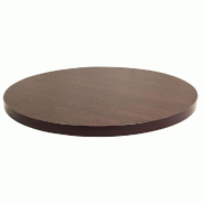 Plateau rond de table d'intérieur Tavola Ø60cm stratifié wengé