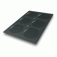 Schneider - Moule à gâteau en silicone Biscuit, 40 x 60 cm, Ø 160 mm, Hauteur : 10 mm - noir silicone 115312