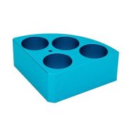 Support poly-block bleu, 4 trous, Ø28x30mm pour LBM016 - Ref.: LBM012 Support poly-block bleu, 4 trous, Ø28x30mm pour LBM016 - Ref.: LBM012