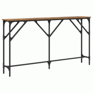 Table console Bois Ancien 140 x 23 x 75 cm Modèle Aero Design Élite - 871333