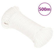 Vidaxl corde de bateau blanc complet 5 mm 500 m polypropylène 152548 Vidaxl corde de bateau blanc complet 5 mm 500 m polypropylène 152548