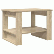 VidaXL Table basse Chêne Sonoma 72 x 50 x 50 cm Bois d'ingénierie Modèle Atlas Ligne - 8000190