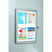 Vitrine affichage extérieur 6xA4 - L58xH109cm, épaisseur 3,6cm - fond métal