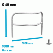 Arceau d'angle 2 pieds renforcé