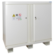 As90c2p - armoire de sécurité pour produits inflammables - delahaye - capacité 115 l