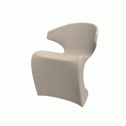 Chaise design in & out WING - crème granit