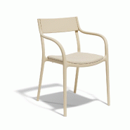 Chaise in & out madison upholstered - crème