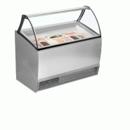 Congélateur vitré de glace BERMUDA RV10 (300 / 255) Gris TEFCOLD