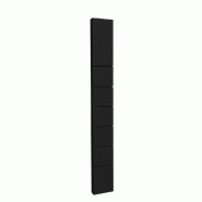 Montant Totem 6 rainures 10x30x245 cm - noir