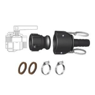 Pack Vidange Cuve IBC à cames 2&quot; BSP - Embout Annelé Ø 25