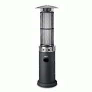 Parasol Chauffant Gaz 11KW Flamme vive 360° Allumage Piezo, Chauffage Extérieur de terrasse KEMPER - gris 8008004139391