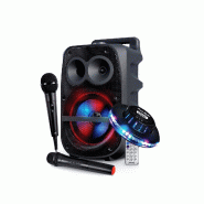 Pickering Enceinte Sono 400W SONO DJ High Power Karaoké sur Batterie LED RVB - USB/SD/Bluetooth/ RADIO FM + 2 MICROS + Jeu UFO Ovni - 3666638036865
