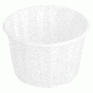 Pot en papier ingraissable 60 ml blanc Ø5,4x3,4cm - par 250