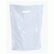 Sacs et sachets plastiques réutilisable blanc