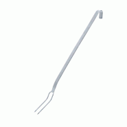 Schneider - fourchette à viande en acier inoxydable, 2 griffes, 560 / 430 x 125 x 30 mm - argenté inox 177002