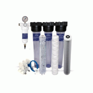 Station de filtration eau de ville CSC 20 pouces - Anti-calcaire, Sédiments, Chlore, PFAS Station de filtration eau de ville CSC 20 pouces - Anti-calcaire, Sédiments, Chlore, PFAS
