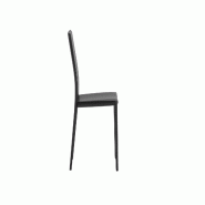 Stones Fauteuil Kitty en similicuir blanc avec pieds rembourrés et structure en métal - Design moderne et empilable pour les espaces de vie et les c