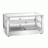 Vitrine chauffante 80 litres - Acier inoxydable et verre - Température 30 à 90°C - Éclairage LED Vitrine chauffante 80 litres - Acier inoxydable et verre - Température 30 à 90°C - Éclairage LED
