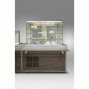 Vitrine réfrigérée pour cuisines professionnelles - grandes surfaces vitrées et éclairage performant