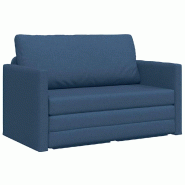 Canapé-Lit 110cm Bleu tissu Modèle Vermontel - 8721158716187